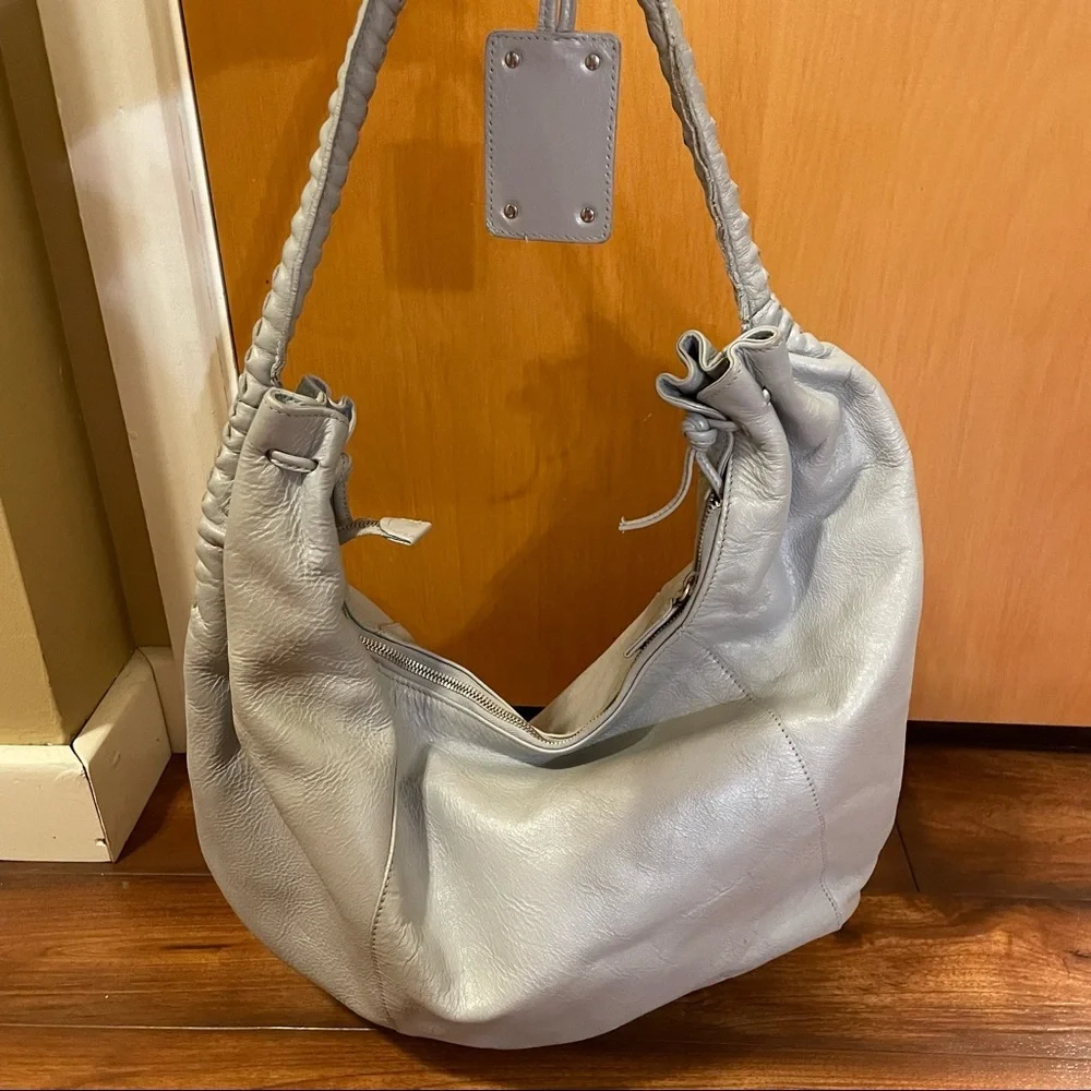 45. Women’s Paolo Masi Gray‎ Leather Hobo Bag